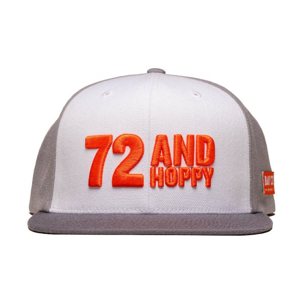 72 and Hoppy Flat Bill hat front